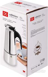  Caffettiera Acciaio Inox 6 Tazze DC Casa