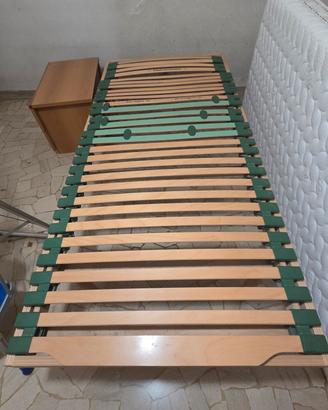 Rete singola con schienale regolabile 