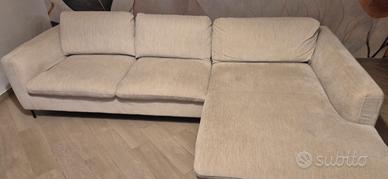 Divano angolare CITY beige chiné – come nuovo!