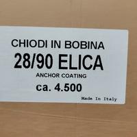 SCATOLA CHIODI ELETTROSALDATI 28/90 ELICA pz. 4500