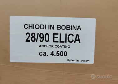 SCATOLA CHIODI ELETTROSALDATI 28/90 ELICA pz. 4500