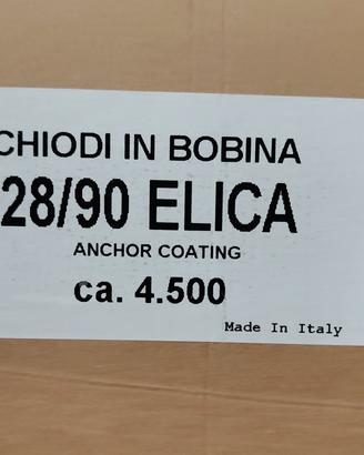 SCATOLA CHIODI ELETTROSALDATI 28/90 ELICA pz. 4500