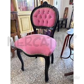 POLTRONCINA DA CAMERA ROSA NERA