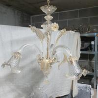 lampadario in vetro di murano 