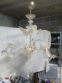 lampadario in vetro di murano 