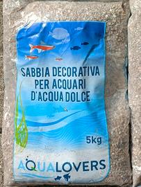 20 kg Sabbia per acquari NUOVA