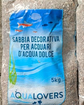 20 kg Sabbia per acquari NUOVA