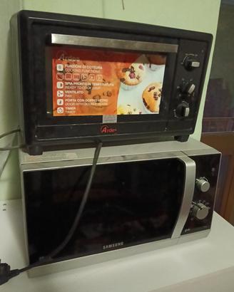 forno microonde e fornetto elettrico.