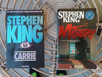 2 libri Stephen King Misery + Carrie