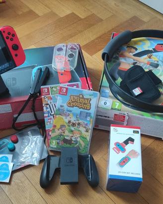 nintendo switch + RingFit Adventure + tanto altro