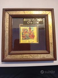 Quadro in oro 22 kt