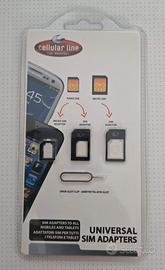 Kit Adattatore sim card Cellularline Adapters Kit
