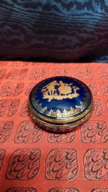 portagioie Porcellana Cobalto oro Zecchino limoges