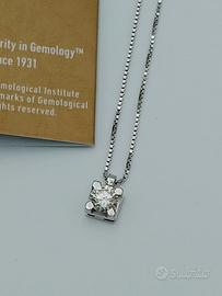 COLLANA ORO DIAMANTE 0.56 CT K IF