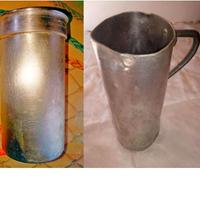 Antiche misure, e altro, in alluminio vintage