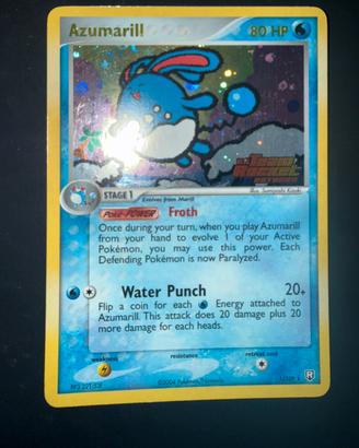 Azumarill stamped Ex Team Rocket Returns