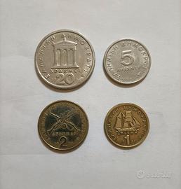 Grecia lotto monete pre-euro 