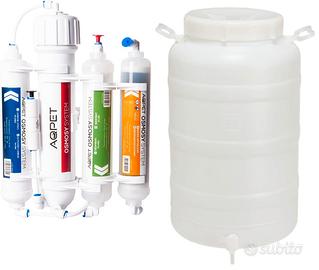 Aqpet osmosi 4 stadi + tanica 50LT con fontana