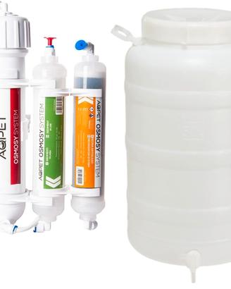 Aqpet osmosi 4 stadi + tanica 50LT con fontana