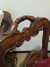 Sedie antiche Luigi Filippo in noce