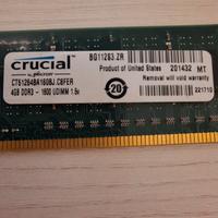 RAM ddr3 4gb 1600 UDIMM 1.5N