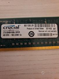 RAM ddr3 4gb 1600 UDIMM 1.5N