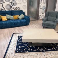 salotto completo divano, poltrona e tappeto