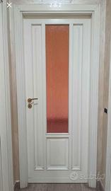 Set 5 Porte Interne Legno Artigianale Bianche con