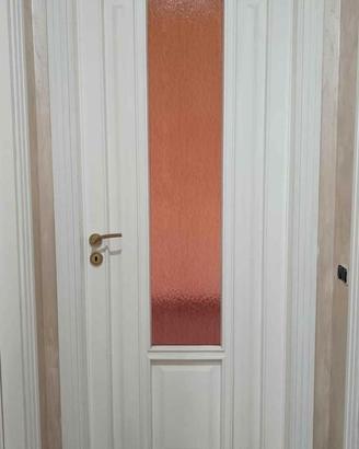Set 5 Porte Interne Legno Artigianale Bianche con