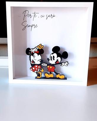 Cornice 3d mickey e minnie 