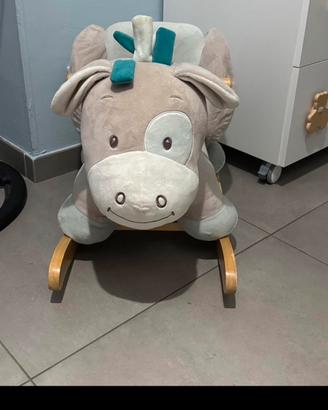 🐴 Asinello a dondolo per bambini – peluche