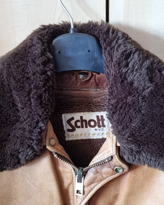 SCHOTT A2 SPORTWEAR MOKKA tg 46 USA (52/54 Ita)