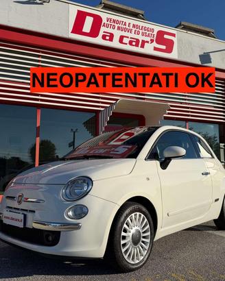 Fiat 500 1.2 Lounge 69cv, NEOPATENTATI OK