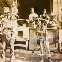 Foto stampa ( venditore di maccheroni ) Napoli