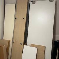 Armadio moderno 2 ante scorrevoli - Bianco/Crema -