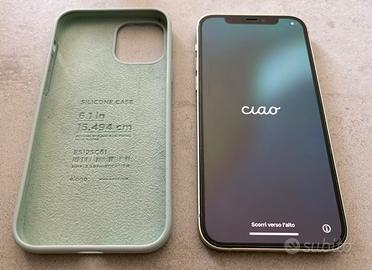 Iphone 12 128gb verde + custodia + cavi