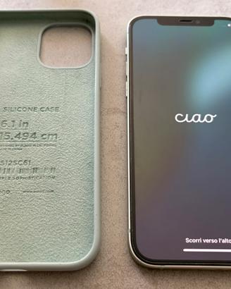 Iphone 12 128gb verde + custodia + cavi