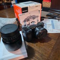 a6000 sony + obiettivo ancora con scatola
