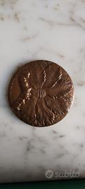 MEDAGLIA CALENDARIO BRONZO SCURO ANNO 1982 IPZS