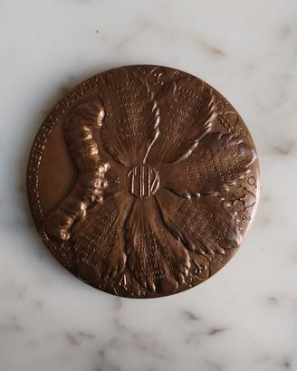 MEDAGLIA CALENDARIO BRONZO SCURO ANNO 1982 IPZS