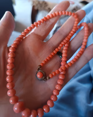 Collana antica corallo di sciacca