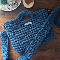 borsa in cordino macrame