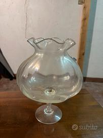 Vaso cristallo e vetro decorativi