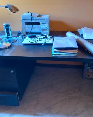 scrivania wengè stile moderno 
