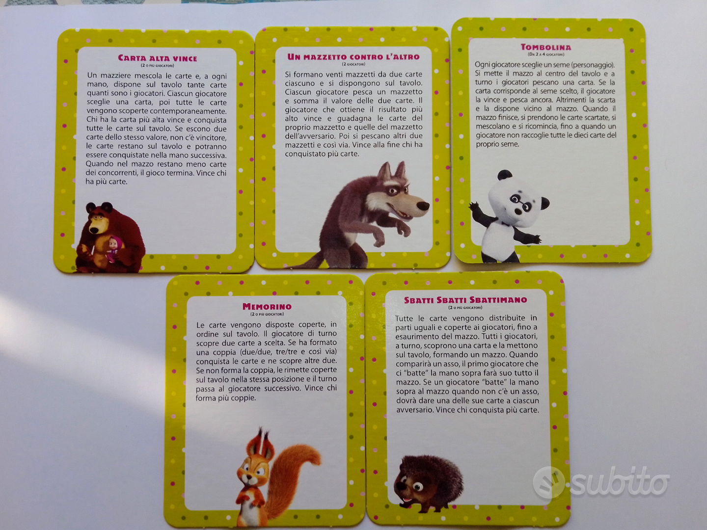 Lisciani Le Carte Dei Bambini Mazzetti E Rubamazzo