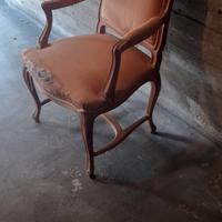 poltroncina in stile da rifoderare