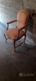 poltroncina in stile da rifoderare