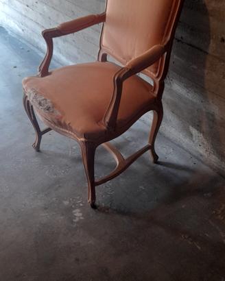 poltroncina in stile da rifoderare