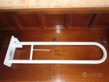 Maniglione WC Bagno Acciaio Ribaltabile