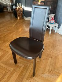 6 Sedie originali Cattelan Lara testa di moro